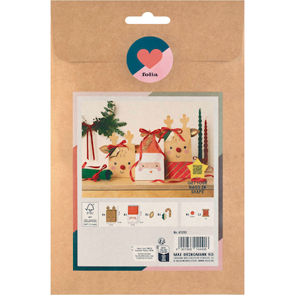 Artikelbild 4 für folia Papiertüten Santa & Deer mehrfarbig, Artikelnummer 719459