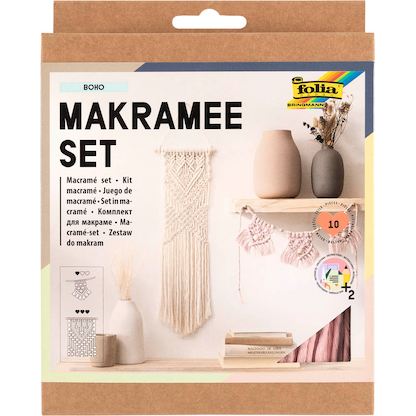 Artikelbild 3 für folia Makramee-Set Boho natur, rosé, Artikelnummer 963597