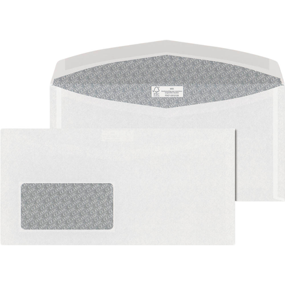Artikelbild 2 für ÖKI Kuvertierhüllen DIN lang+ mit Fenster weiß nassklebend 1.000 St., Artikelnummer 173159