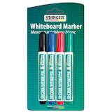 Artikelbild 1 für STANGER BestMark M240 Whiteboard-Marker-Set farbsortiert 1,0 - 3,0 mm, 4 St., Artikelnummer 436499