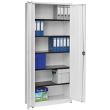 Artikelbild 1 für mauser Metallschrank entero BF4/22 STG 9010/9010 reinweiß 95,0 x 42,0 x 220,0 cm, aufgebaut, Artikelnummer 260005