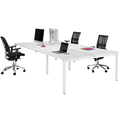 Artikelbild 7 für PAPERFLOW easyDesk Doppelschreibtisch weiß rechteckig, 4-Fuß-Gestell weiß 320,0 x 166,0 cm, Artikelnummer 527933