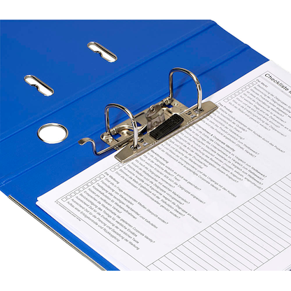 Artikelbild 5 für office discount Ordner blau Kunststoff 5,0 cm DIN A4, Artikelnummer 501619