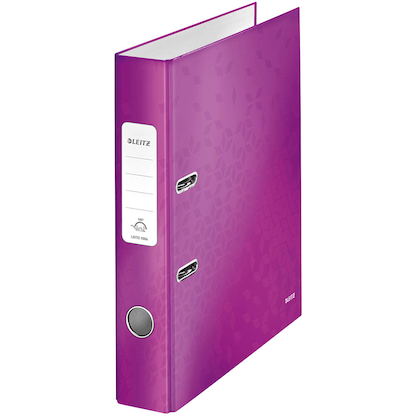 Artikelbild für AKTION: LEITZ Ordner lila Karton 5,0 cm DIN A4 mit Prämie nach Registrierung, Artikelnummer 170163