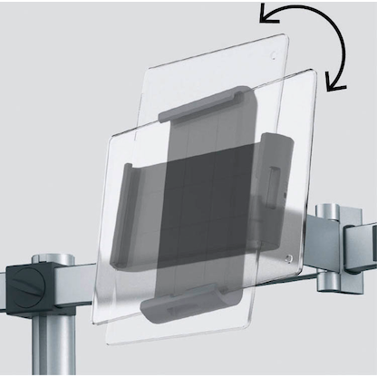Artikelbild 7 für DURABLE Monitor-Halterung 508723 silber für 1 Monitor und 1 Tablet, Tischklemme, Artikelnummer 202533
