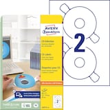 Artikelbild 1 für 50 AVERY Zweckform CD-Etiketten L6015-25 weiß, Artikelnummer 345280