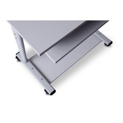 Artikelbild 9 für rocada ZETA PC-Tisch mit Rollen lichtgrau 80,0 x 50,0 x 79,0 cm, Artikelnummer 585930