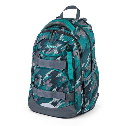 Artikelbild 5 für JOLLY Schulrucksack Next Gen Kunstfaser grün/schwarz, Artikelnummer 301063