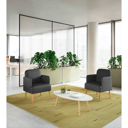 Artikelbild 2 für meet powered by PAPERFLOW Besuchersessel Brooks FTBROSC.23.01 schwarz Kunststoff, Artikelnummer 687634