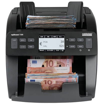 Artikelbild 3 für ratiotec Banknotenzähler rapidcount T 575, Artikelnummer 189254