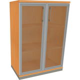 Artikelbild 1 für fm Aktenschrank Oldenburg, 4260429767908 buche, Acrylglas satiniert 2 Fachböden 80,0 x 44,2 x 113,3 cm, Artikelnummer 372221
