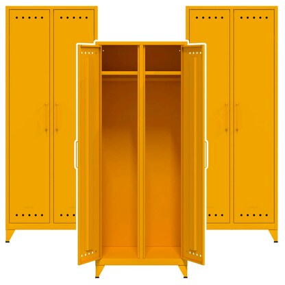 Artikelbild für AKTION: 3 BISLEY Stahlschränke Fern Maxi FERMAX642P3 gelb 70,0 x 51,0 x 180,0 cm, aufgebaut, Artikelnummer 144989