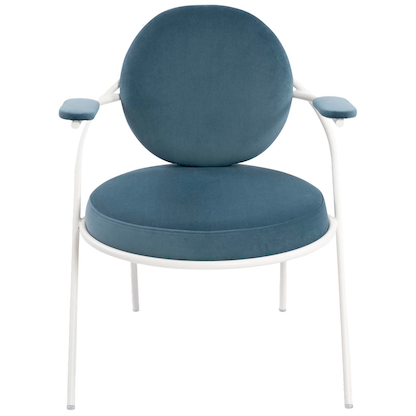 Artikelbild 3 für meet powered by PAPERFLOW Sessel SATURNE blau weiß Stoff, 1 St., Artikelnummer 231817