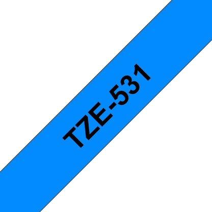 Artikelbild 4 für brother Schriftband TZe-531 TZE531, 12 mm schwarz auf blau, Artikelnummer 653402
