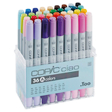 Artikelbild 1 für COPIC® Ciao A Layoutmarker-Set farbsortiert 1,0 + 6,0 mm, 36 St., Artikelnummer 711155