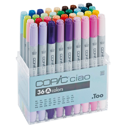 Artikelbild für COPIC® Ciao A Layoutmarker-Set farbsortiert 1,0 + 6,0 mm, 36 St., Artikelnummer 711155