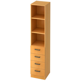 Artikelbild 1 für HAMMERBACHER Regalschrank 7600 SG, V7600/6/6/SG buche 40,6 x 42,0 x 200,4 cm, Artikelnummer 860419