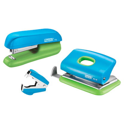 Artikelbild 11 für Rapid Locher und Heftgeräte Set Mini blau/grün, Artikelnummer 678454