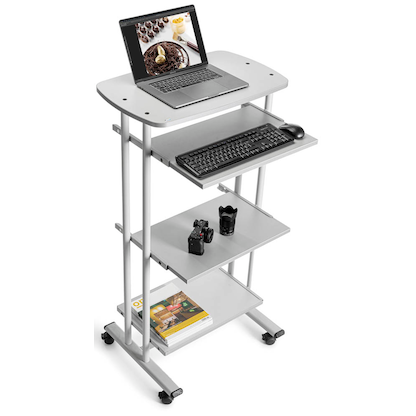 Artikelbild 2 für rocada PC-Tisch mit Rollen grau 68,0 x 53,0 x 126,0 cm, Artikelnummer 117836