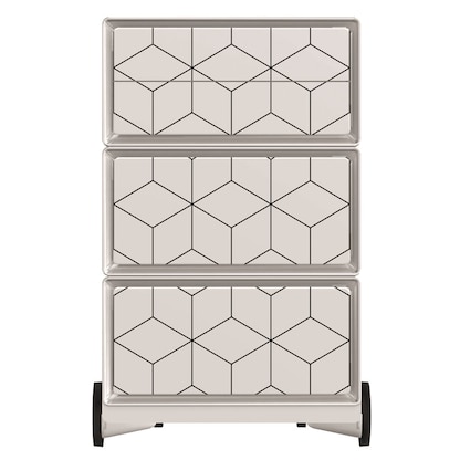 Artikelbild 3 für PAPERFLOW easyBox Black & White Rollcontainer weiß, schwarz 4 Auszüge 39,0 x 43,6 x 64,2 cm, Artikelnummer 214678