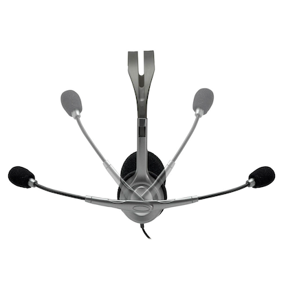 Artikelbild 2 für Logitech H110 Headset schwarz,silber, Artikelnummer 350064