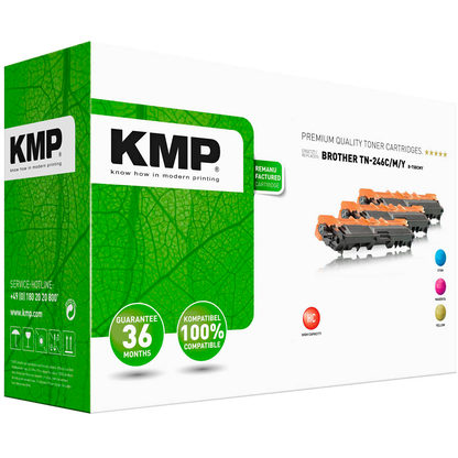 Artikelbild 2 für KMP 1248,3030 cyan, magenta, gelb Toner kompatibel zu brother TN-246C/M/Y, 3er-Set, Artikelnummer 685154