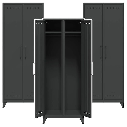 Artikelbild für AKTION: 3 BISLEY Stahlschränke Fern Maxi FERMAX634P3 anthrazitgrau 70,0 x 51,0 x 180,0 cm, aufgebaut, Artikelnummer 145157