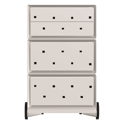 Artikelbild 3 für PAPERFLOW easyBox Black & White Rollcontainer weiß, schwarz 4 Auszüge 39,0 x 43,6 x 64,2 cm, Artikelnummer 215378