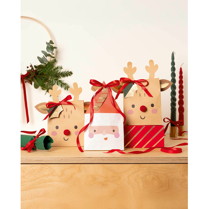 Artikelbild 6 für folia Papiertüten Santa & Deer mehrfarbig, Artikelnummer 719459