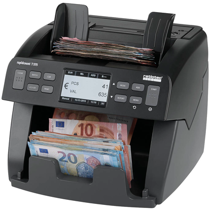 Artikelbild 2 für ratiotec Banknotenzähler rapidcount T 575, Artikelnummer 189254