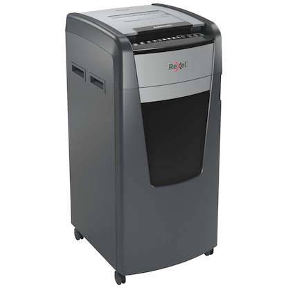 Artikelbild 2 für AKTION: Rexel Optimum AutoFeed+ 600M Aktenvernichter mit Partikelschnitt P-5, 2 x 15 mm, bis 600 Blatt, schwarz mit 130 Euro CashBack, Artikelnummer 429847