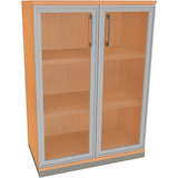 Artikelbild 1 für fm Aktenschrank Oldenburg, 4260429767953 buche, Acrylglas klar 2 Fachböden 80,0 x 44,2 x 113,3 cm, Artikelnummer 372411