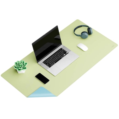 Artikelbild 14 für sax design Schreibtischunterlage hellblau/hellgrün Kunstleder 90,0 x 45,0 cm, 1 St., Artikelnummer 517119