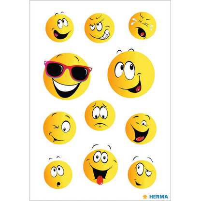 Artikelbild 2 für HERMA Aufkleber 15042 Smiley, 33 Etiketten, Artikelnummer 292973