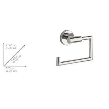 Artikelbild 3 für WENKO Toilettenpapierhalter Bosio silber, Artikelnummer 812565