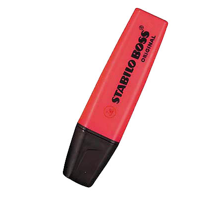 Artikelbild 3 für STABILO BOSS ORIGINAL Textmarker rot, 1 St., Artikelnummer 316315