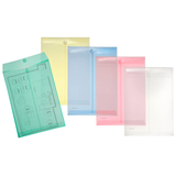 Artikelbild 1 für 10 FolderSys Dokumententaschen DIN A4 farbsortiert glatt 0,20 mm, Artikelnummer 641720