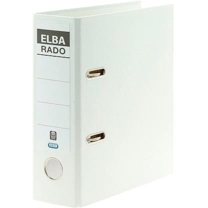 Artikelbild 2 für ELBA A5 Hochformat Ordner weiß Kunststoff 7,5 cm DIN A5 hoch, Artikelnummer 116657