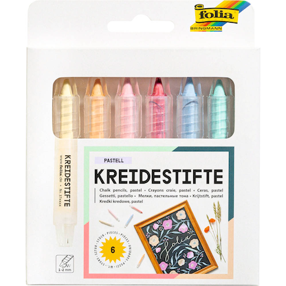 Artikelbild 13 für folia Pastell Kreidestifte farbsortiert 6 St., Artikelnummer 963381