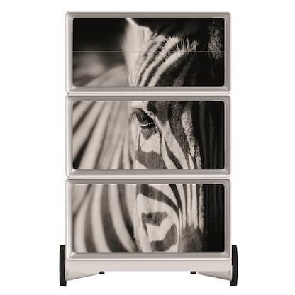 Artikelbild 3 für PAPERFLOW easyBox Black & White Rollcontainer weiß, schwarz 4 Auszüge 39,0 x 43,6 x 64,2 cm, Artikelnummer 215048