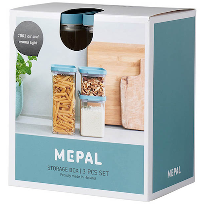 Artikelbild 3 für MEPAL Vorratsdosen-Set Omnia schwarz 0,7/1,1/2,0 l, 1 Set, Artikelnummer 434278