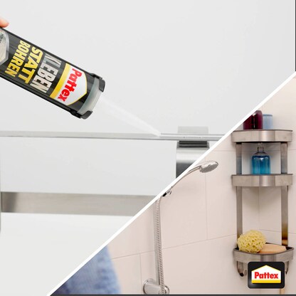 Artikelbild 6 für Pattex Kleben statt Bohren Kristallklar Montagekleber 290,0 g, Artikelnummer 724706