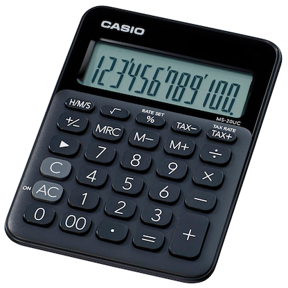 Artikelbild 3 für CASIO MS-20UC Tischrechner schwarz, Artikelnummer 436042