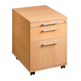 Artikelbild 1 für HAMMERBACHER AC20 Rollcontainer buche 3 Auszüge 42,8 x 58,0 x 59,0 cm, Artikelnummer 984401