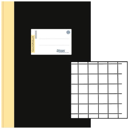 Artikelbild 11 für Ursus Geschäftsbuch DIN A4 kariert, schwarz Hardcover 384 Seiten, Artikelnummer 991174