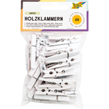 Artikelbild 1 für folia Holzklammern weiß 48 St., Artikelnummer 479354