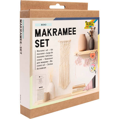 Artikelbild für folia Makramee-Set Boho natur, rosé, Artikelnummer 963597
