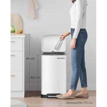 Artikelbild 6 für SONGMICS Mülleimer 30,0 l weiß, Artikelnummer 291532