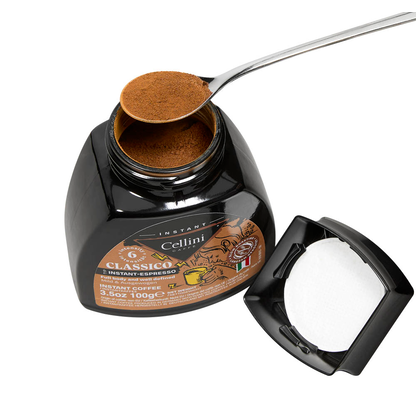 Artikelbild 2 für Cellini INSTANT-ESPRESSO Instantkaffee, Arabica- und Robustabohnen kräftig, 100 g, Artikelnummer 260784