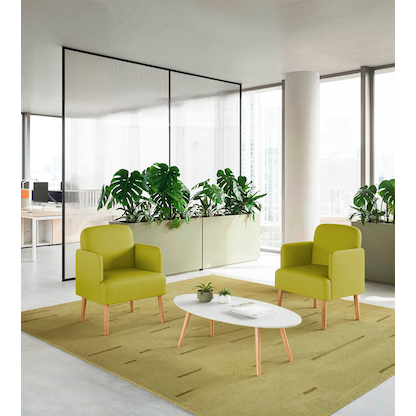 Artikelbild 2 für meet powered by PAPERFLOW Besuchersessel Brooks FTBROSC.23.08 grün Kunststoff, Artikelnummer 687667